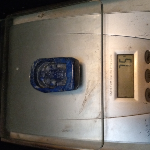 Gemstone healing stone LapisLazuli  75 gram one of a kind skull - Picture 3 of 4